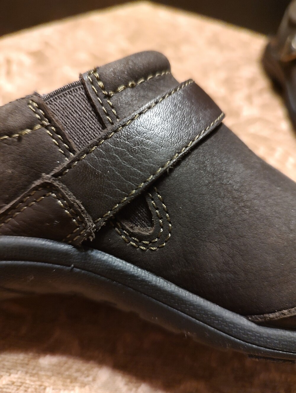 🍂🤎🍂 Fabulous Dassie Chocolate Brown Genuine Leather Buckle Loafers - 7.5M - Picture 9 of 15